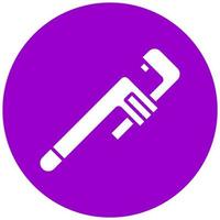 Adjustable Wrench Vector Icon Style