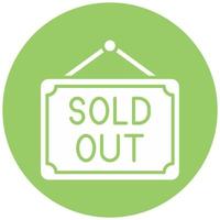 Sold Out Vector Icon Style