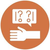 Ask For Help Vector Icon Style