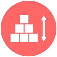 Block Height Vector Icon Style