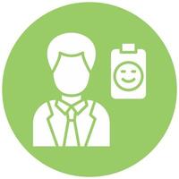 Psychiatrist Vector Icon Style
