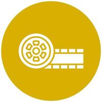 película carrete vector icono estilo