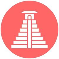 Chichen Itza Vector Icon Style