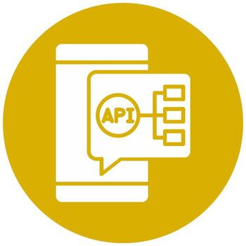 api integración vector icono estilo