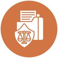 Data Protection Law Vector Icon Style