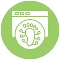 Digital Footprint Vector Icon Style