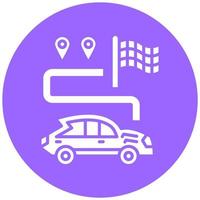 Race Navigation Vector Icon Style