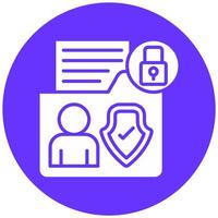 Sensitive Personal Data Vector Icon Style