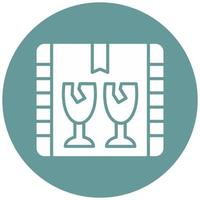 Fragile Vector Icon Style