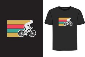 Bicycle t shirt design vector