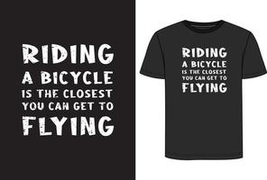 Bicycle t shirt design vector