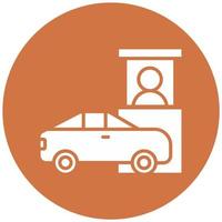 Drive Thru Vector Icon Style