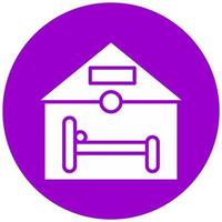 Accommodation Vector Icon Style