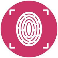 Fingerprint Scan Vector Icon Style