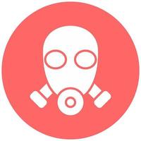 Gas Mask Vector Icon Style