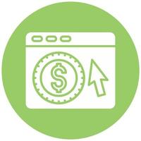 Cost Per Click Vector Icon Style