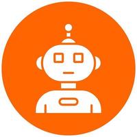 Humanoid Robot Vector Icon Style