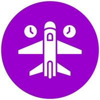 Jet Lag Vector Icon Style