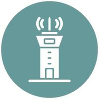 Control Tower Vector Icon Style