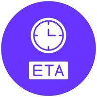 eta vector icono estilo