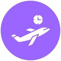 Delayed Flight Vector Icon Style
