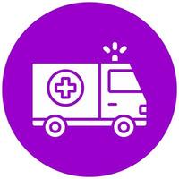 Ambulance Vector Icon Style