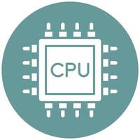 Processor Vector Icon Style