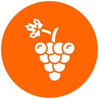 Grapes Vector Icon Style