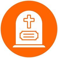 Gravestone Vector Icon Style