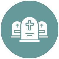 Graveyard Vector Icon Style