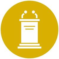 Pulpit Vector Icon Style