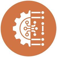 Machine Learning Vector Icon Style