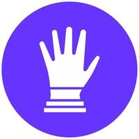 Exam Gloves Vector Icon Style