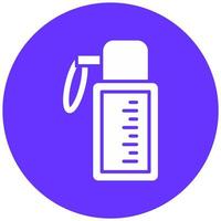 Water Flask Vector Icon Style