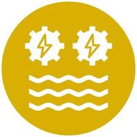 Hydro Power Vector Icon Style