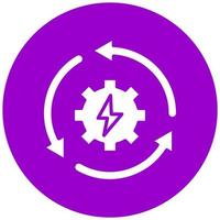 Recycle Energy Vector Icon Style