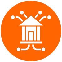 Branch Network Vector Icon Style