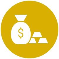 Gold Investing Vector Icon Style