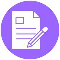 Content Writing Vector Icon Style