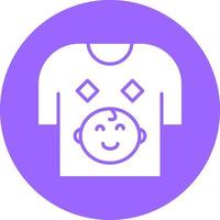 Baby Shirt Vector Icon Style