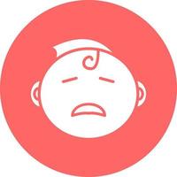 Crying Baby Vector Icon Style