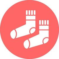 Baby Socks Vector Icon Style