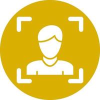Face Recognition Vector Icon Style
