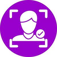 Face Detection Vector Icon Style