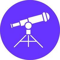 telescopio vector icono estilo