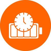 Battery Duration Vector Icon Style