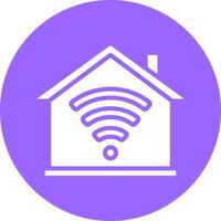 hogar Wifi vector icono estilo