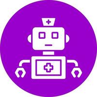 Robotic Nurse Vector Icon Style