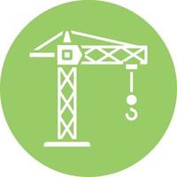 Tower Crane Vector Icon Style