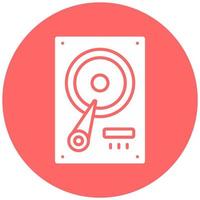 Hard Drive Vector Icon Style